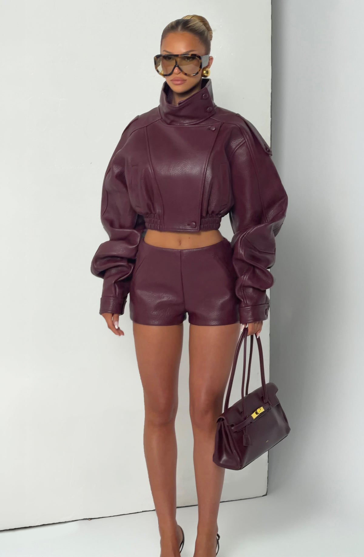 CHAQUETA BIANCA - ROJO CEREZA