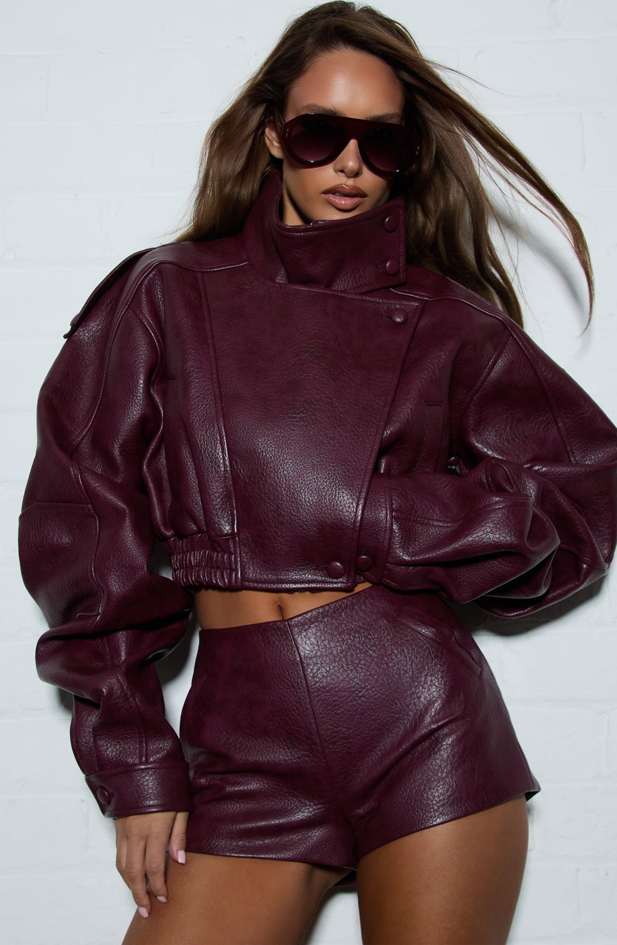 CHAQUETA BIANCA - ROJO CEREZA