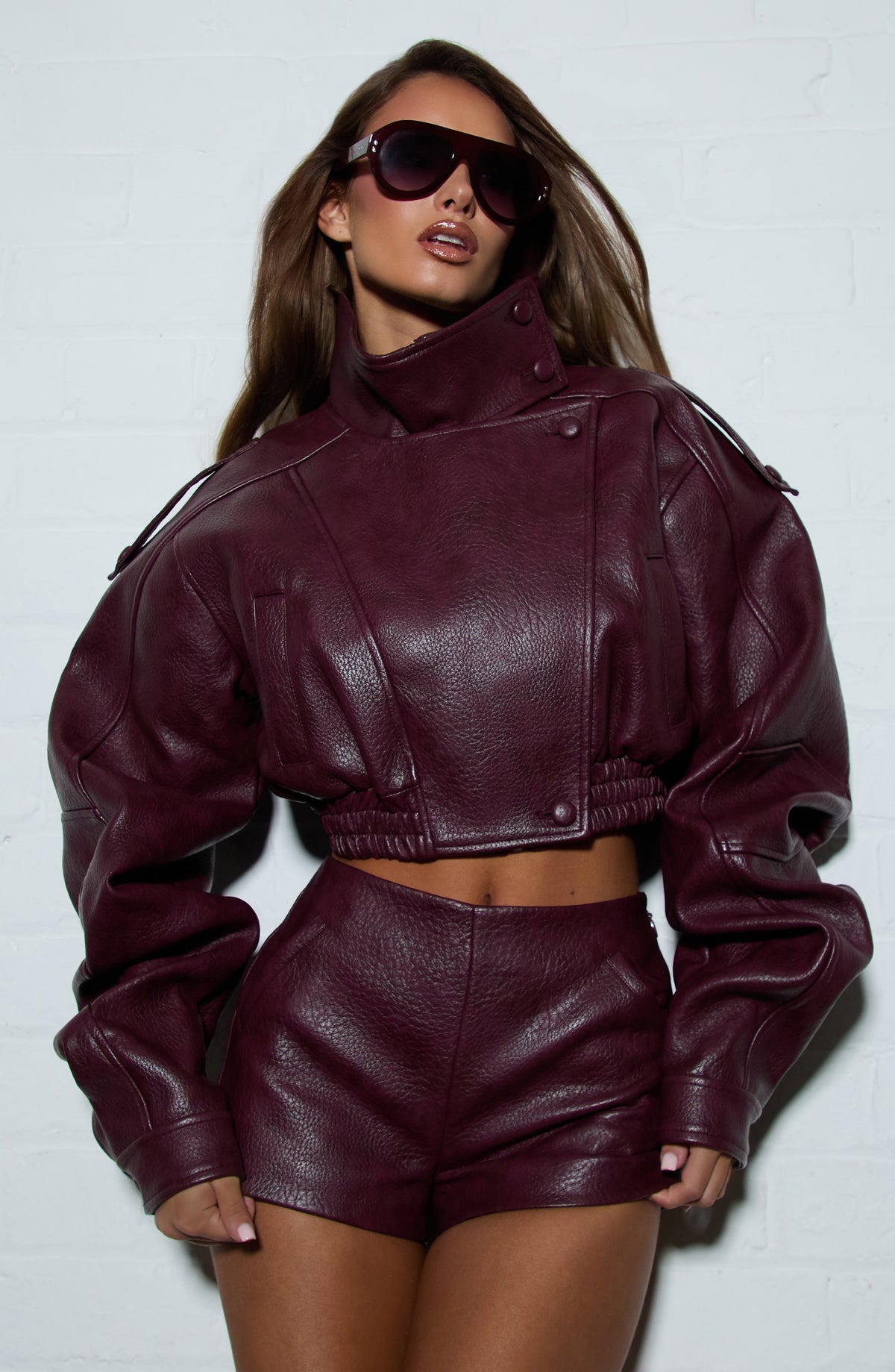 CHAQUETA BIANCA - ROJO CEREZA