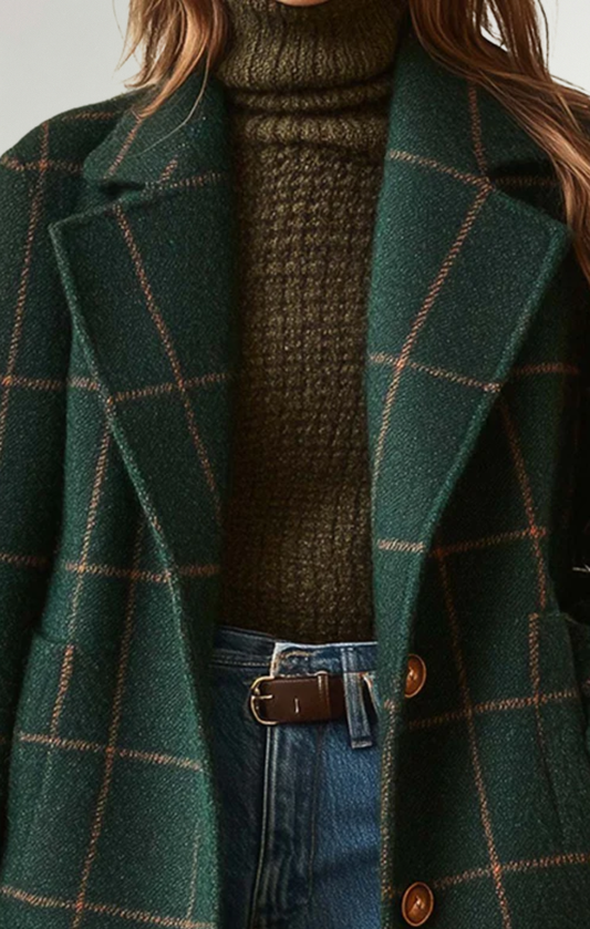 Fabiola - Abrigo clásico a cuadros