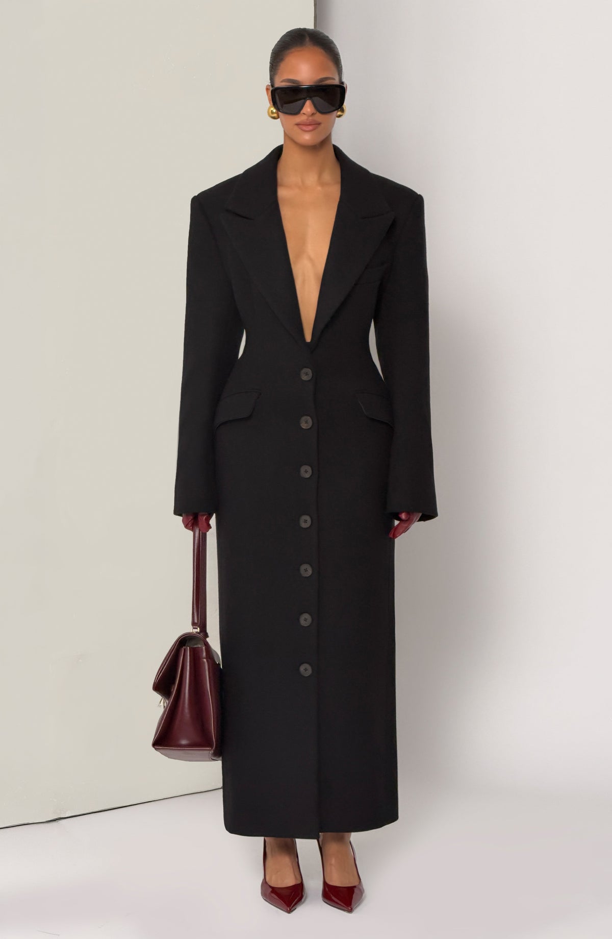URSULA COAT - BLACK