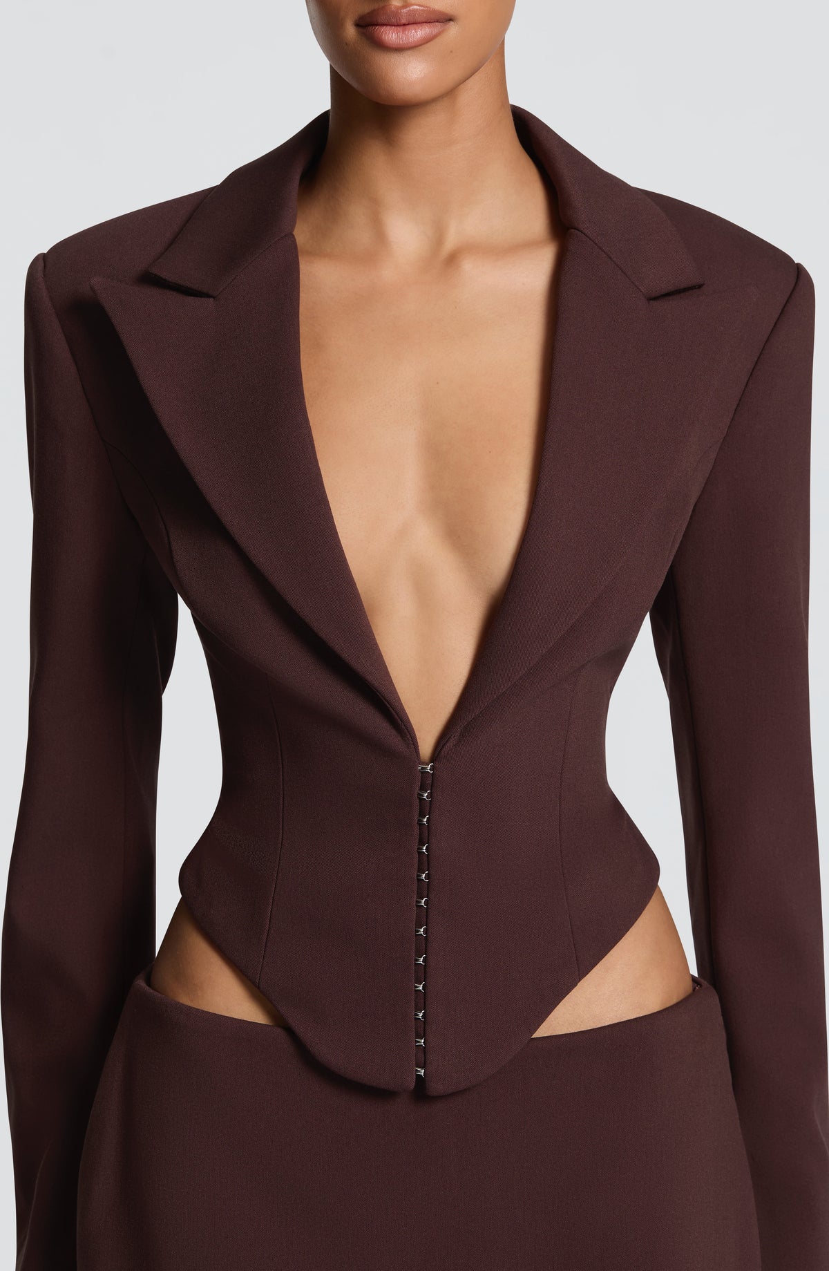 BLAZER CORTO ÁGATA - MARRONE PRUGNA