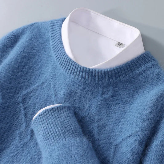 Jersey de cachemira con estampado de rombos