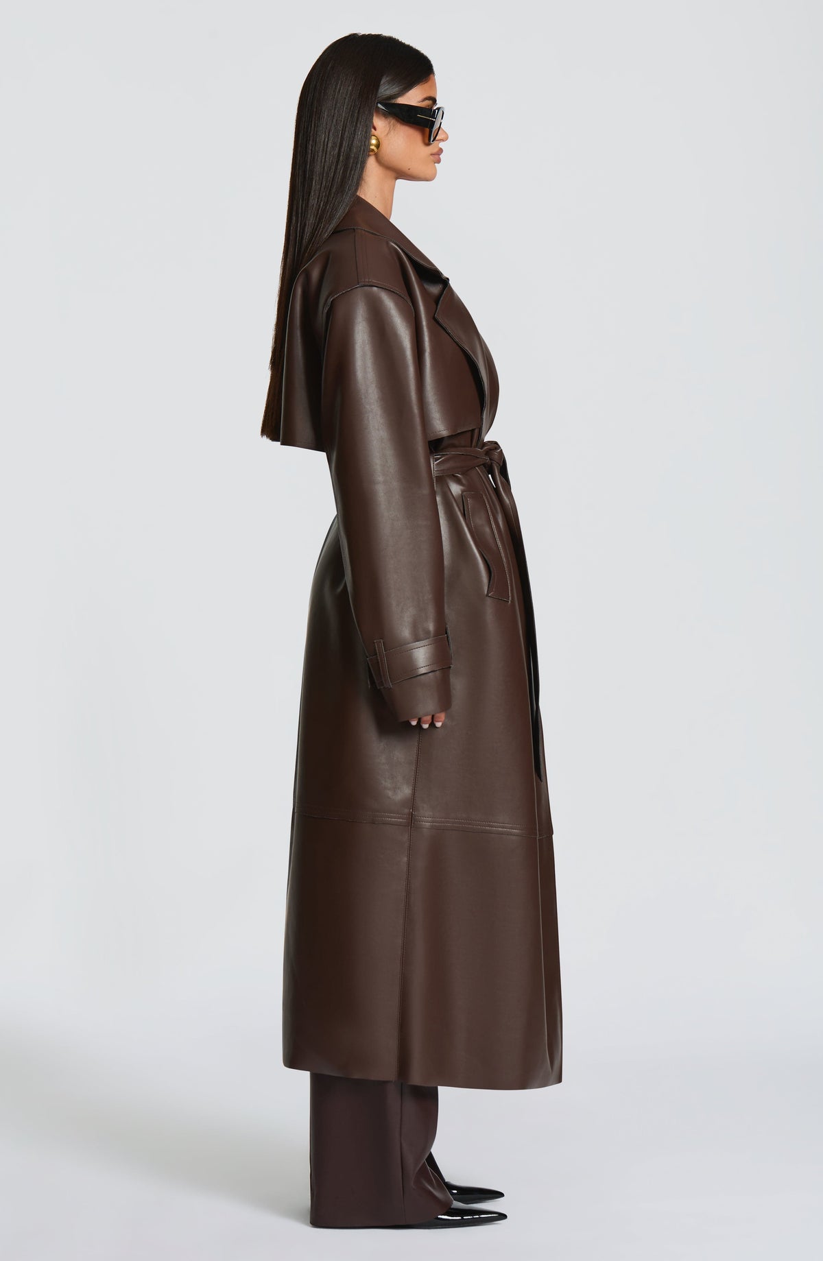 GABARDINA BRIGITTE - MARRÓN CIRUELA