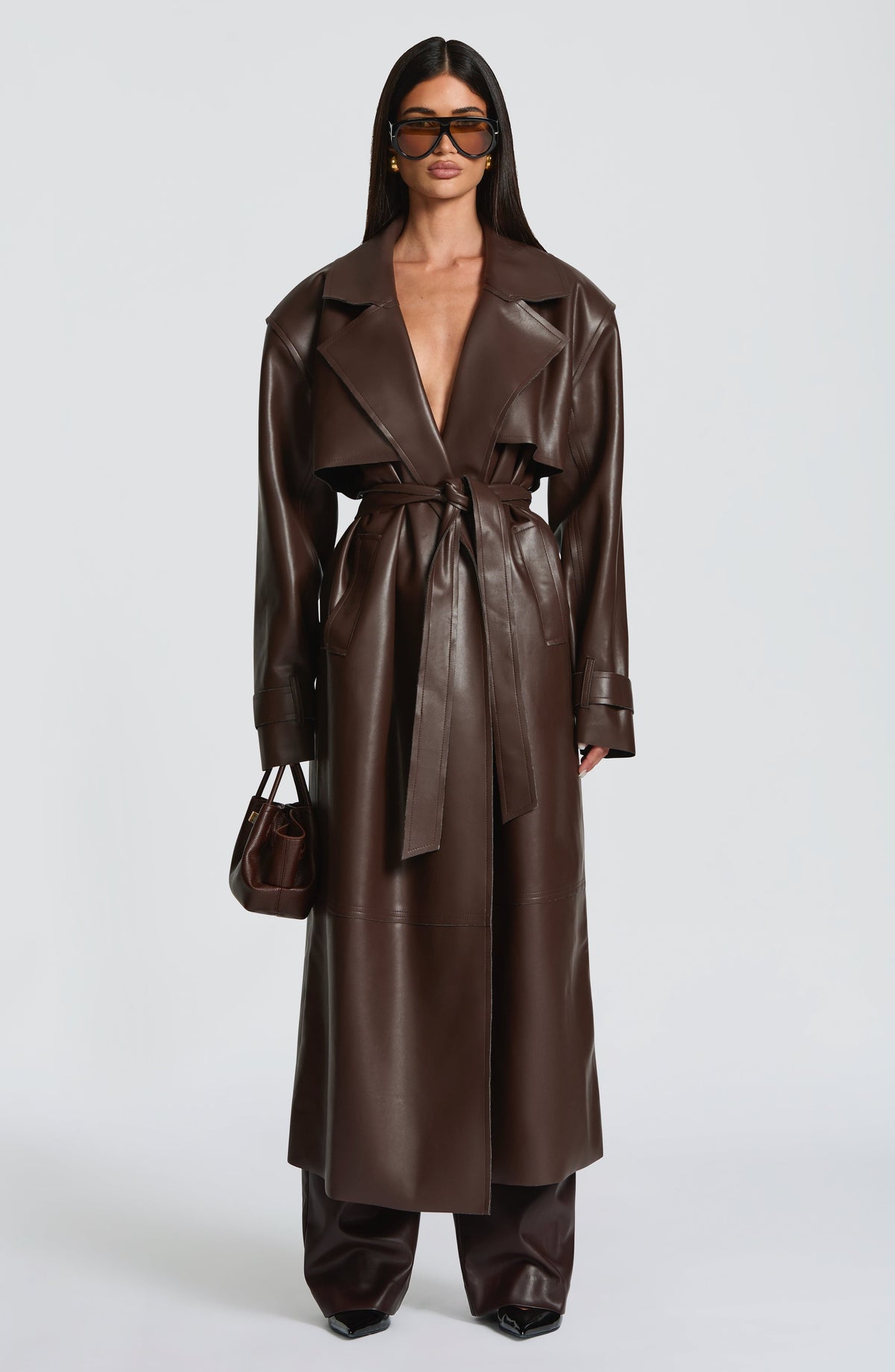 GABARDINA BRIGITTE - MARRÓN CIRUELA