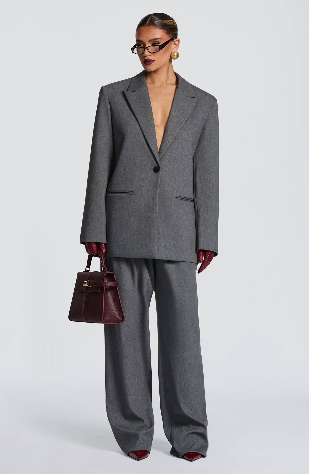 BLAZER RENATA - GRIS JASPEADO