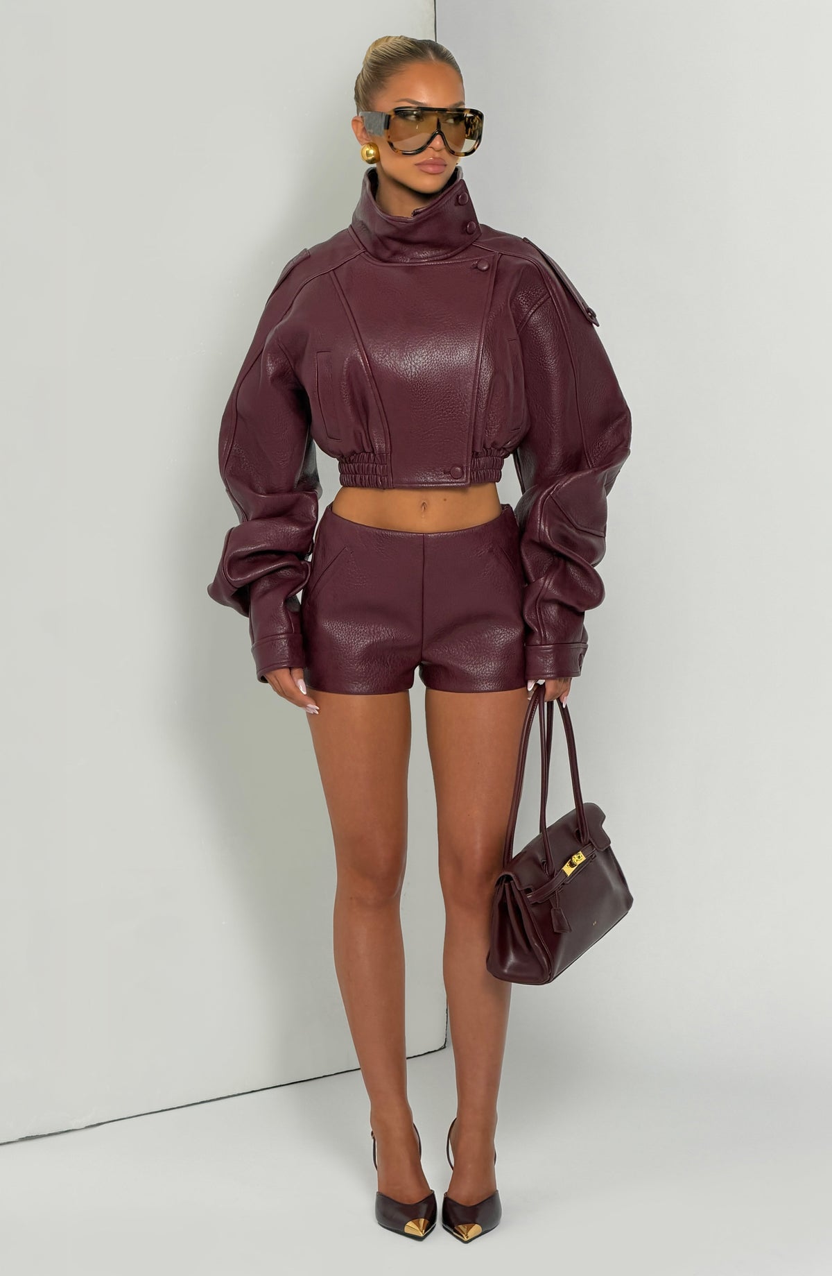 CHAQUETA BIANCA - ROJO CEREZA
