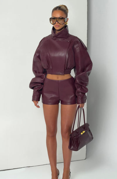 CHAQUETA BIANCA - ROJO CEREZA