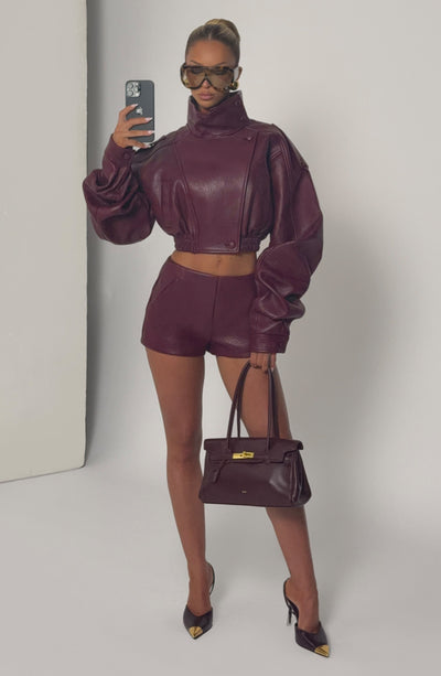CHAQUETA BIANCA - ROJO CEREZA