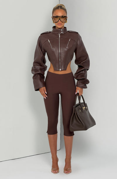CHAQUETA LUCÍA - MARRÓN CIRUELA