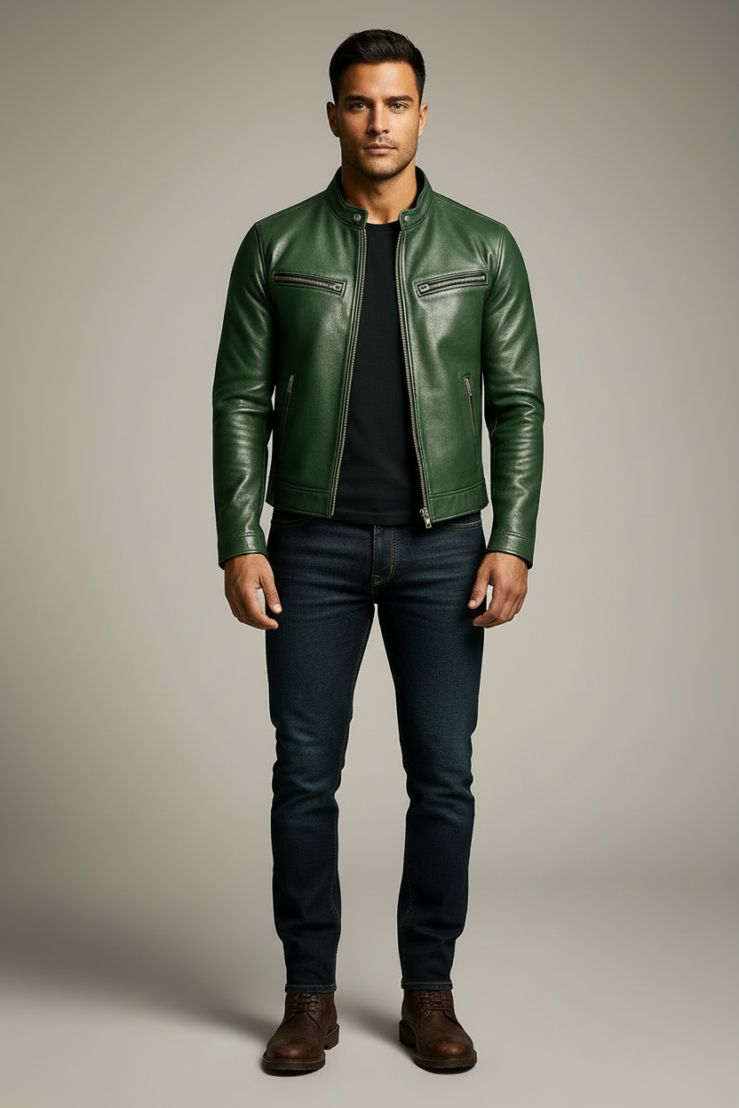 Chaqueta de cuero vintage