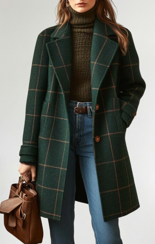 Fabiola - Abrigo clásico a cuadros