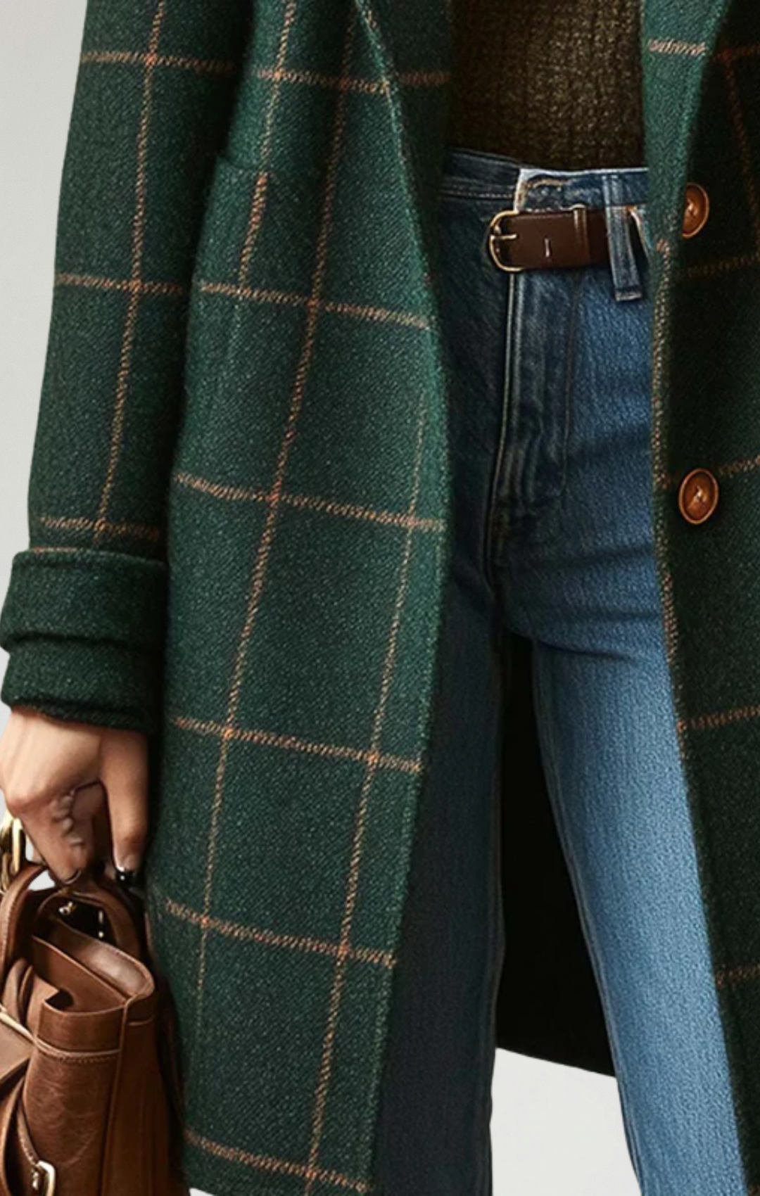 Fabiola - Abrigo clásico a cuadros