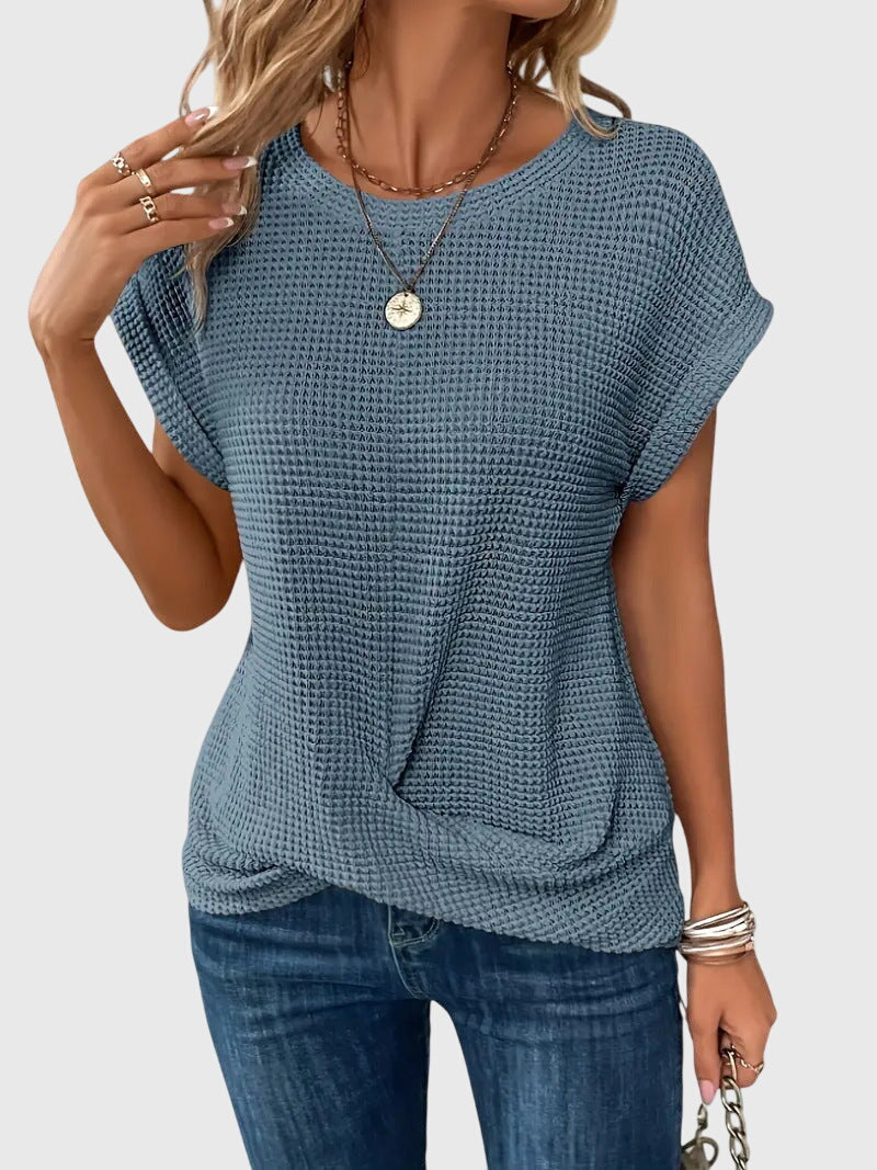 Isa | Blusa con cuello redondo