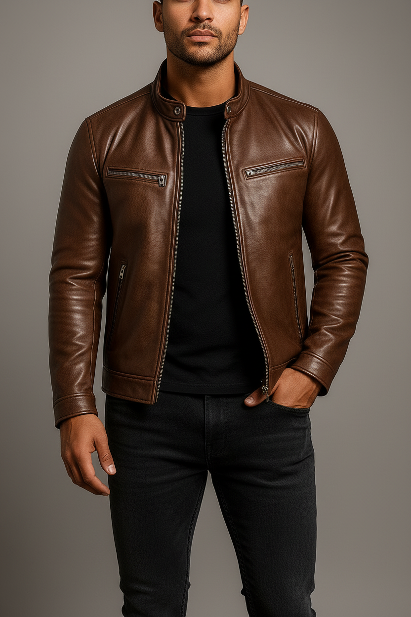 Chaqueta de cuero vintage