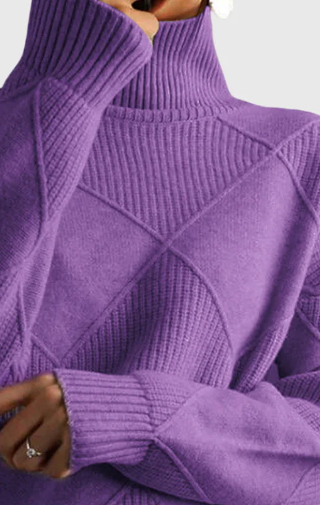 Ángela - Suéter de cuello alto