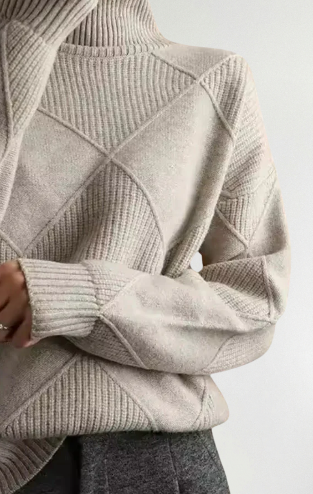 Ángela - Suéter de cuello alto