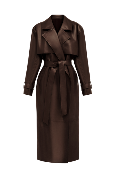 GABARDINA BRIGITTE - MARRÓN CIRUELA