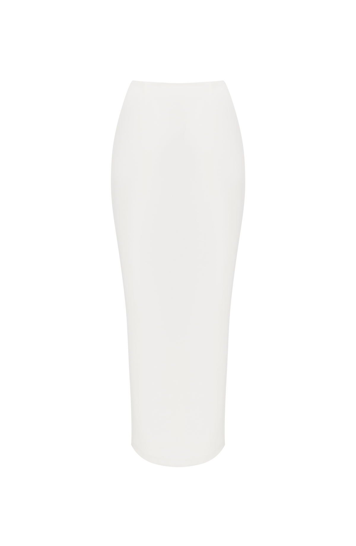 Falda midi marfil estilo lápiz