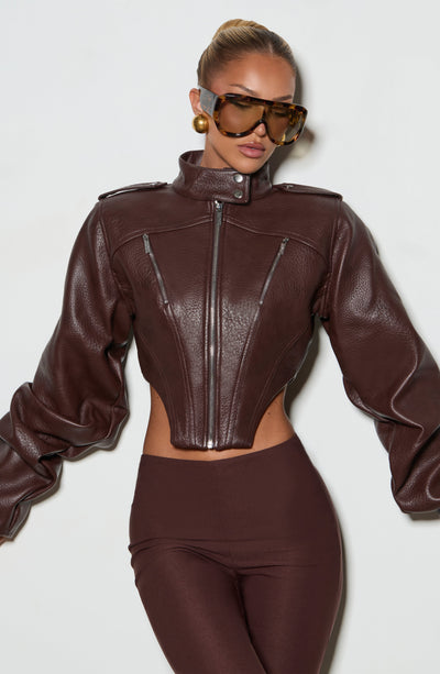 CHAQUETA LUCÍA - MARRÓN CIRUELA