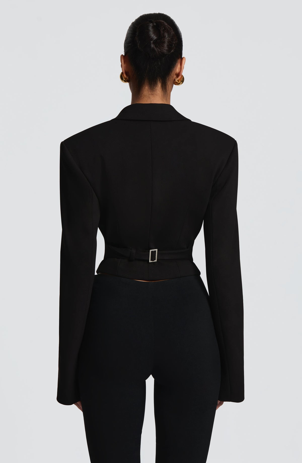 BLAZER CORTA ÁGATA - NEGRO