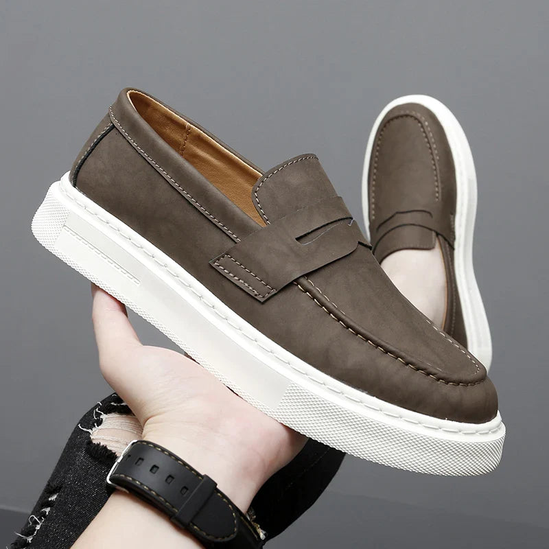 Zapatos de piel Chic Slip-on
