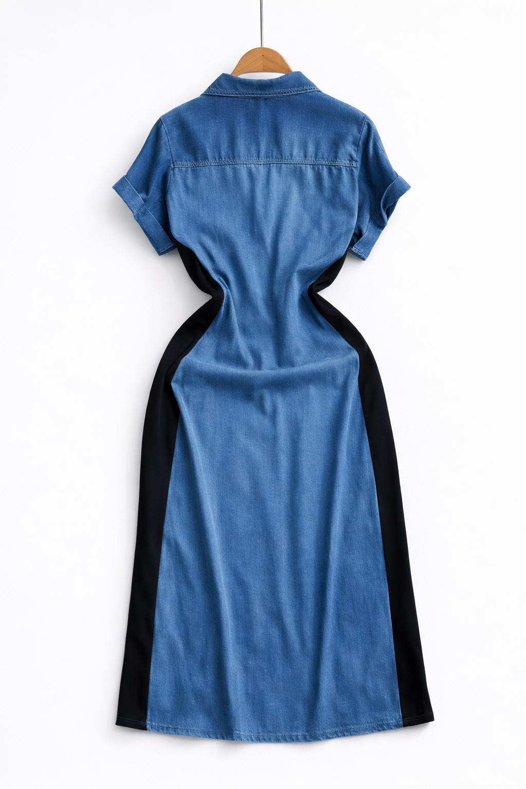 Cloe - Vestido vaquero de manga corta
