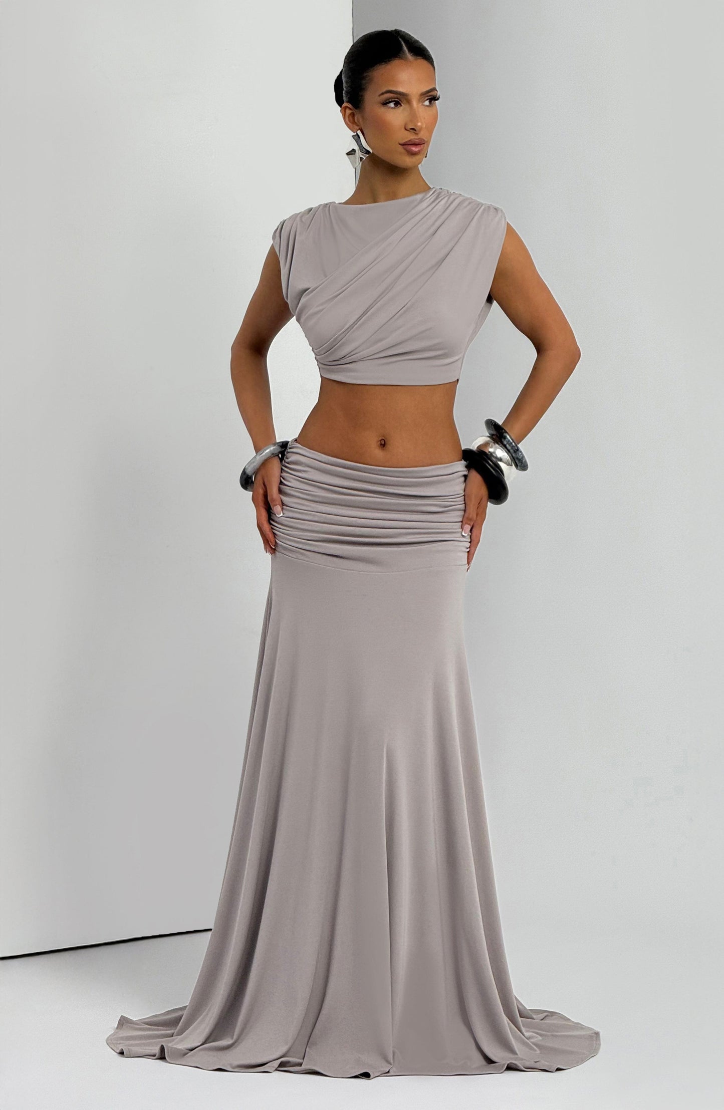 TOP AMARA - GRIS CLARO