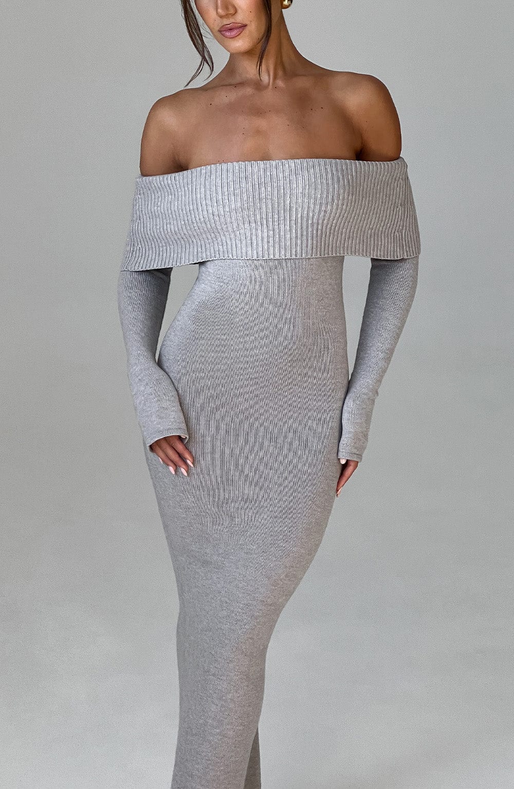 VESTIDO BEATRIZ - GRIS CLARO
