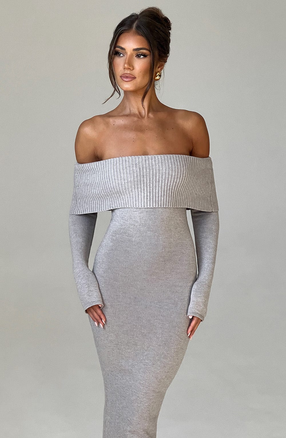 VESTIDO BEATRIZ - GRIS CLARO