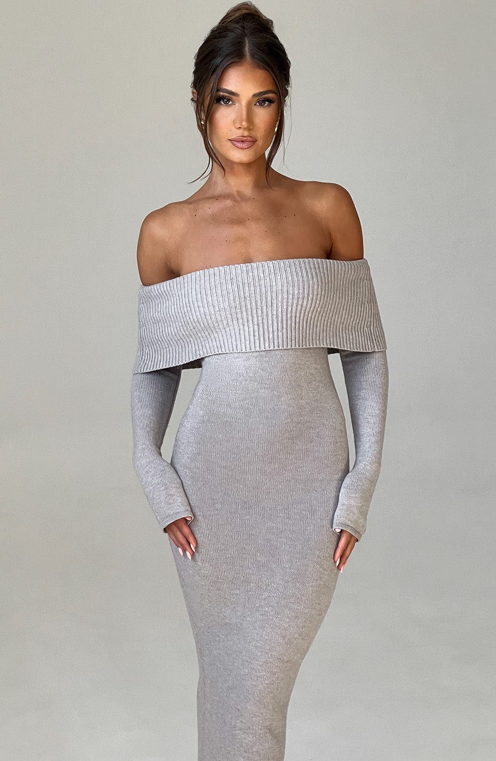 VESTIDO BEATRIZ - GRIS CLARO