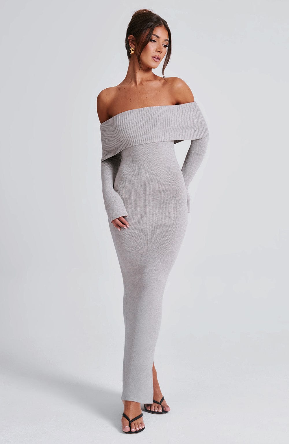 VESTIDO BEATRIZ - GRIS CLARO
