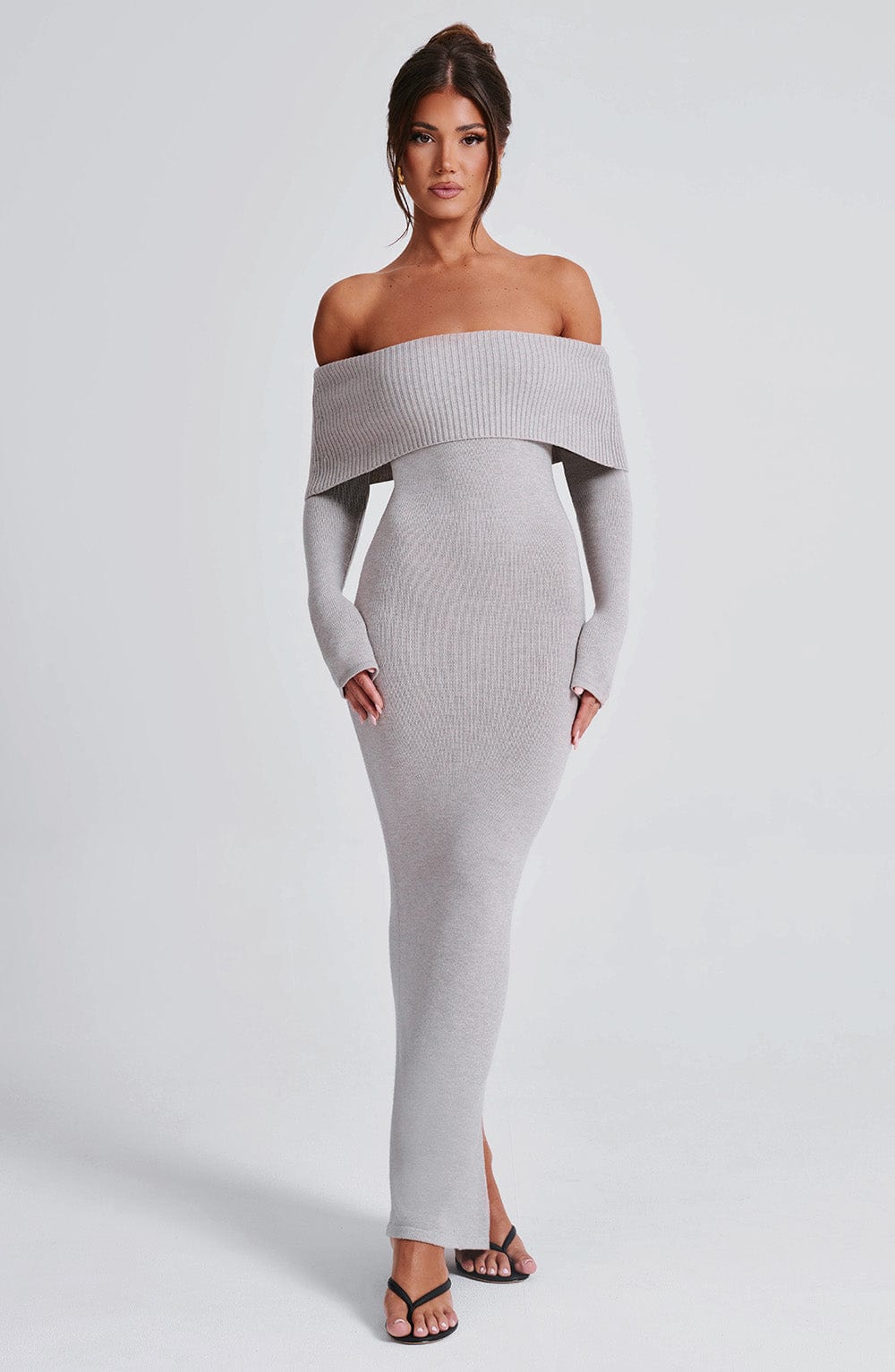 VESTIDO BEATRIZ - GRIS CLARO