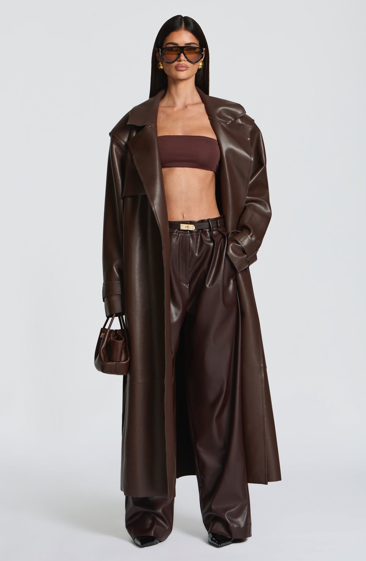 GABARDINA BRIGITTE - MARRÓN CIRUELA