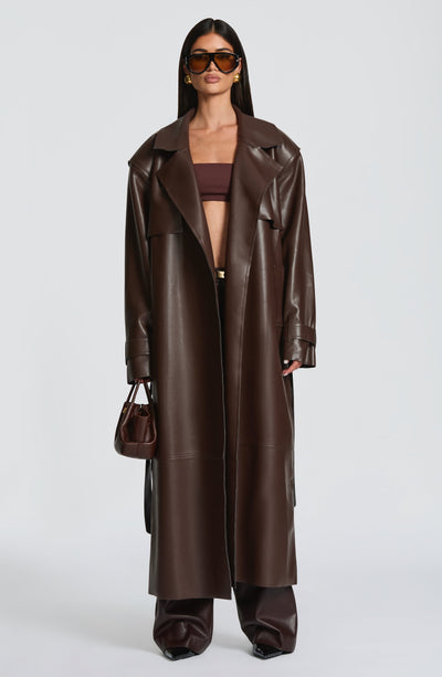 GABARDINA BRIGITTE - MARRÓN CIRUELA