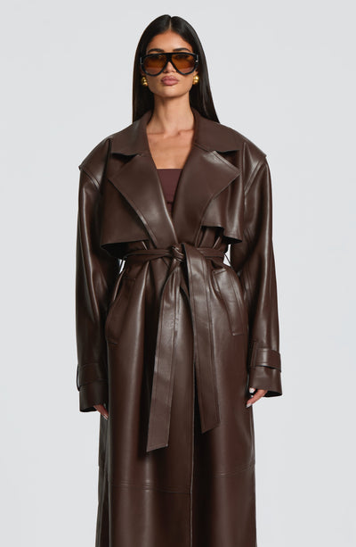 GABARDINA BRIGITTE - MARRÓN CIRUELA