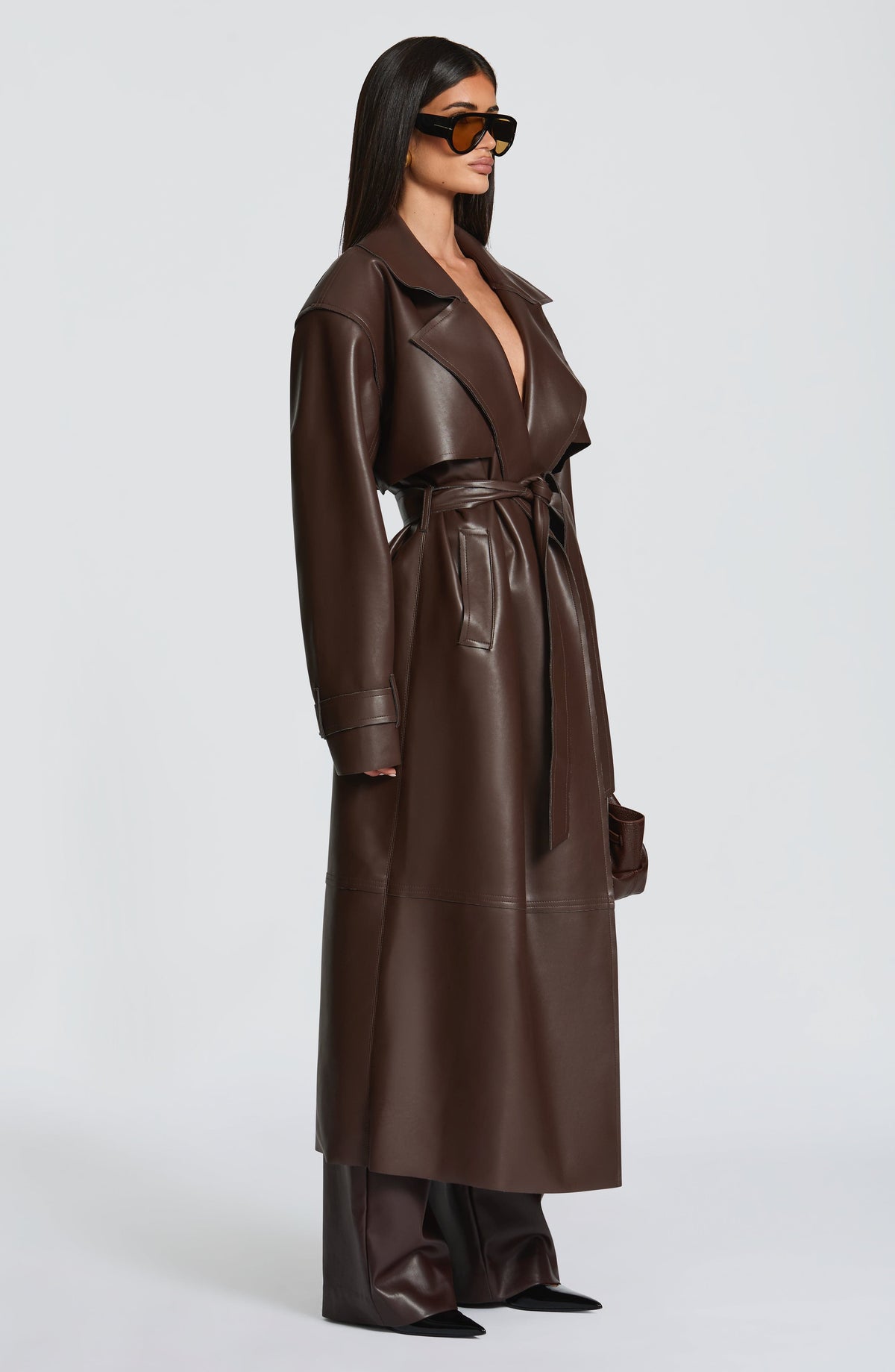 GABARDINA BRIGITTE - MARRÓN CIRUELA