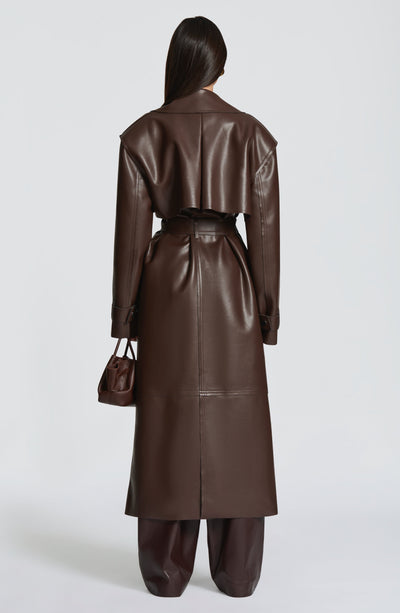 GABARDINA BRIGITTE - MARRÓN CIRUELA