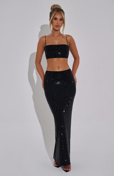 Falda larga Dimity en color Negro