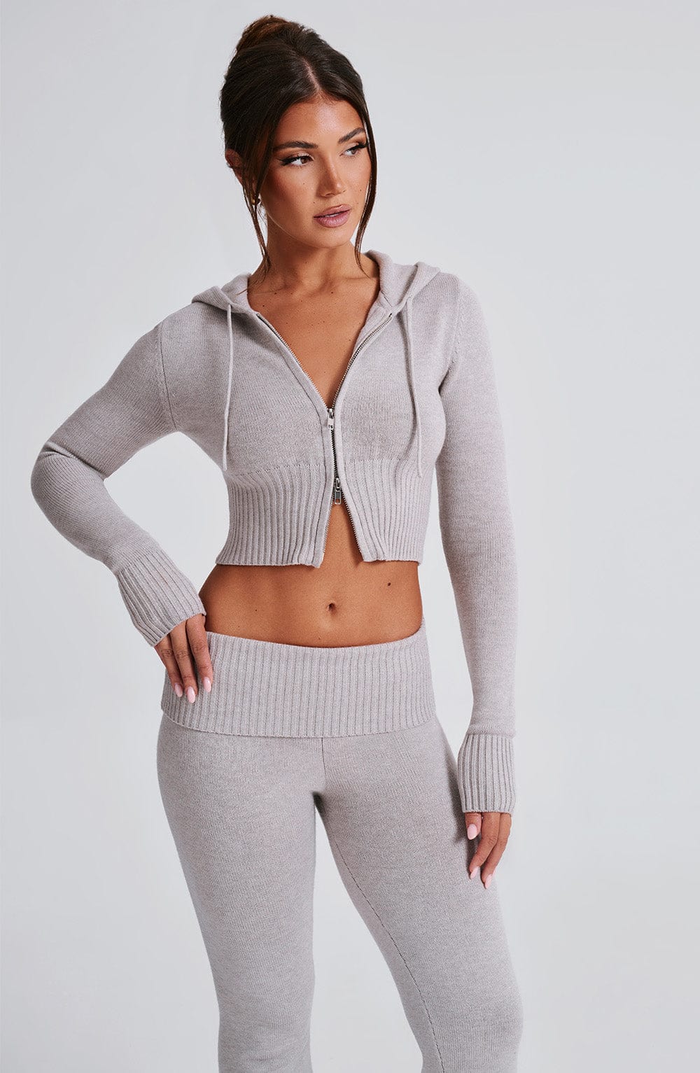 SUDADERA PAULA - GRIS CLARO
