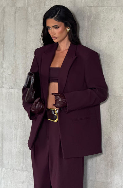 BLAZER RENATA - CIRUELA
