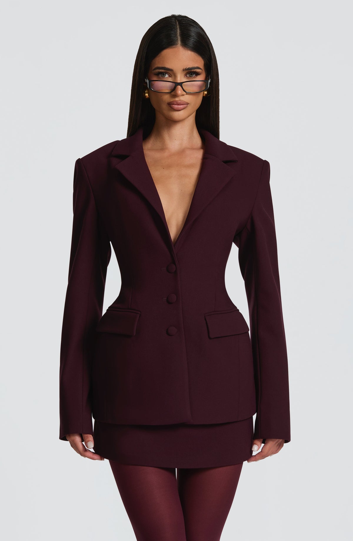 BLAZER ROMINA - CIRUELA