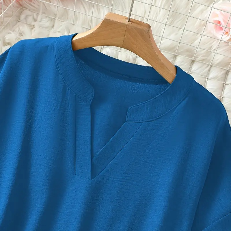 María | Blusa de tela lisa